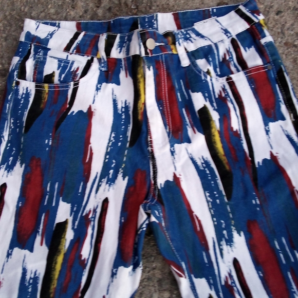 SIZE 32 PAINT SPLATTER 5 POCKET JEANS - Picture 5 of 6